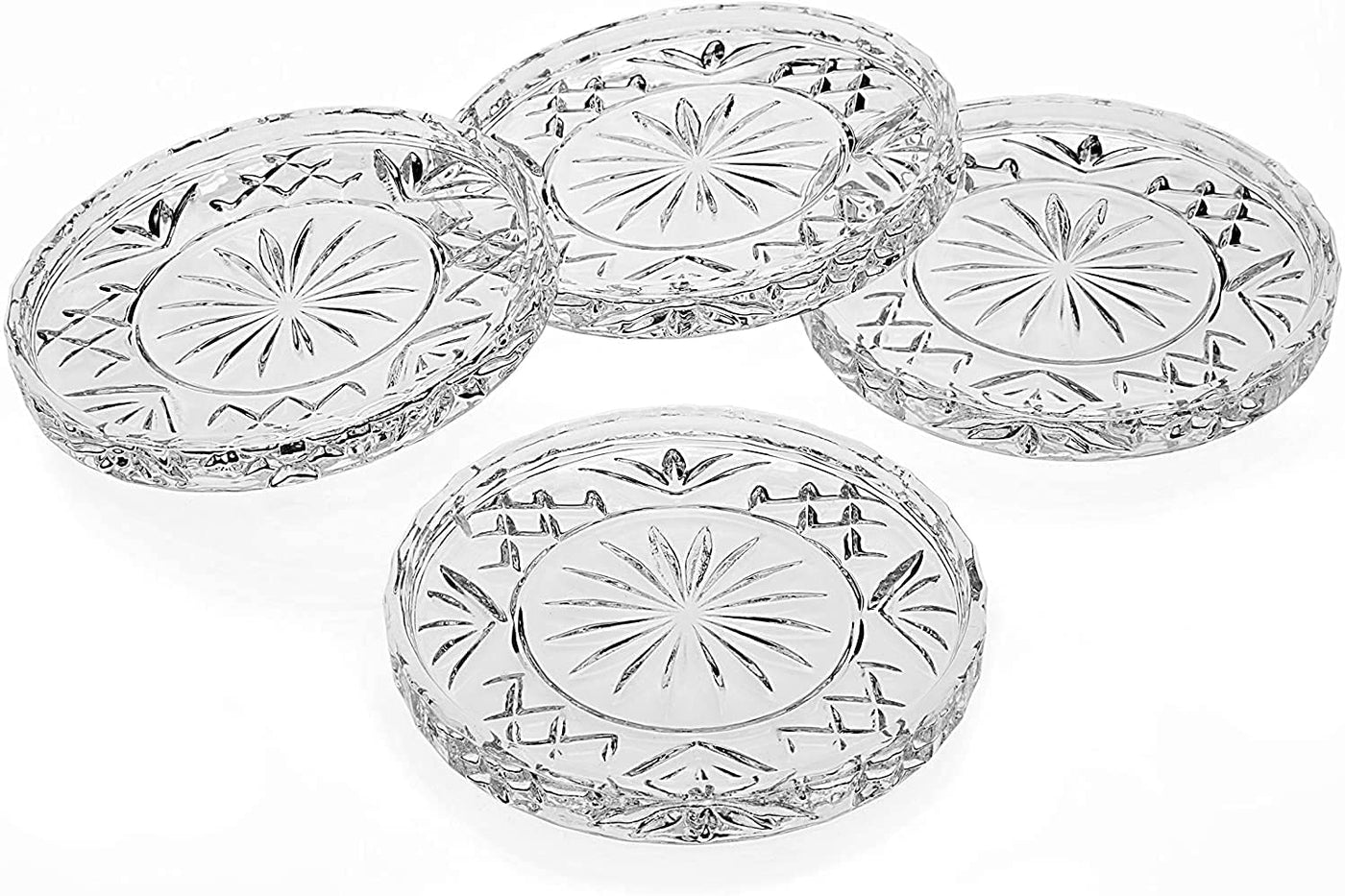 James Scott Crystal Coasters Set of 4